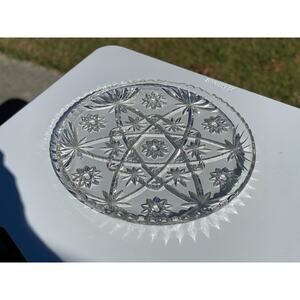 Vintage Anchor Hocking Early American Prescut Platter 12 inches